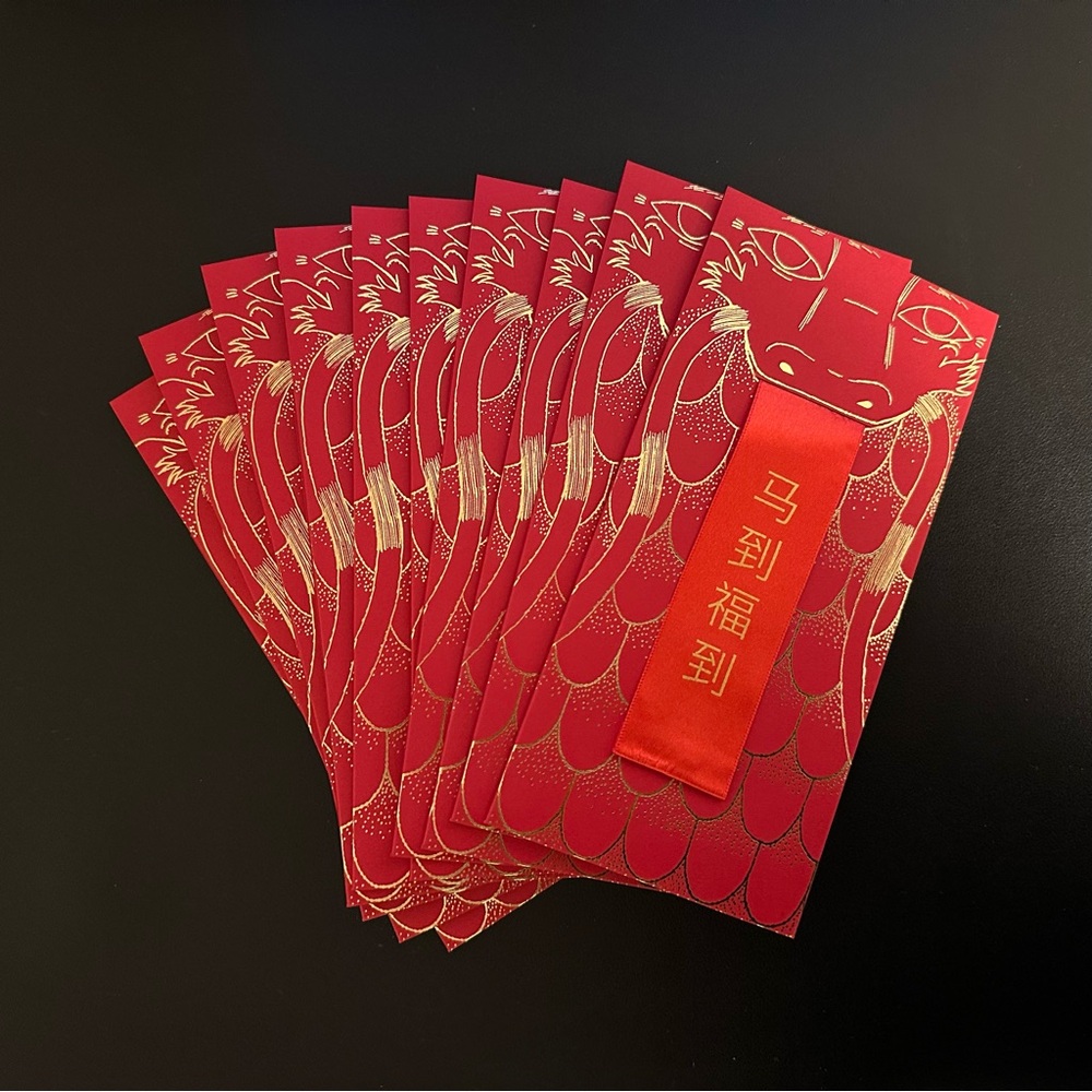 Hermes 2024 Year of the Dragon Chinese Lunar New Year Red Envelopes - Se…